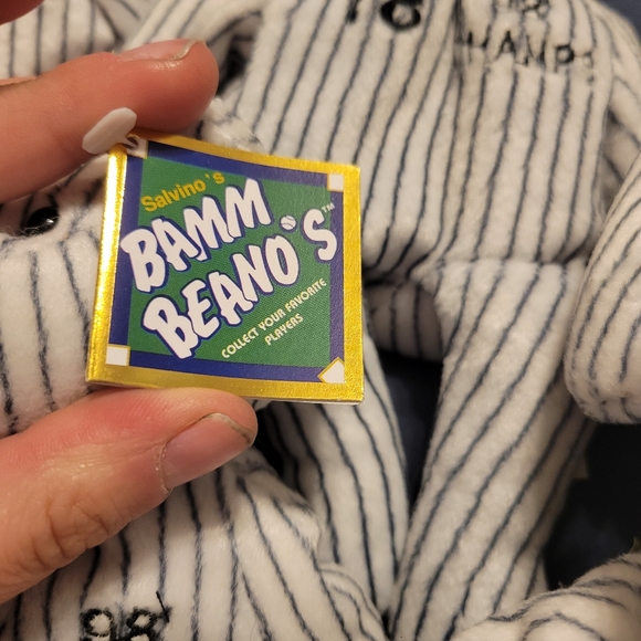 1998 New York Yankees Champs Salvino's Bamm Beanos Bear Plush Toy 6 ct Set - Picture 2 of 3